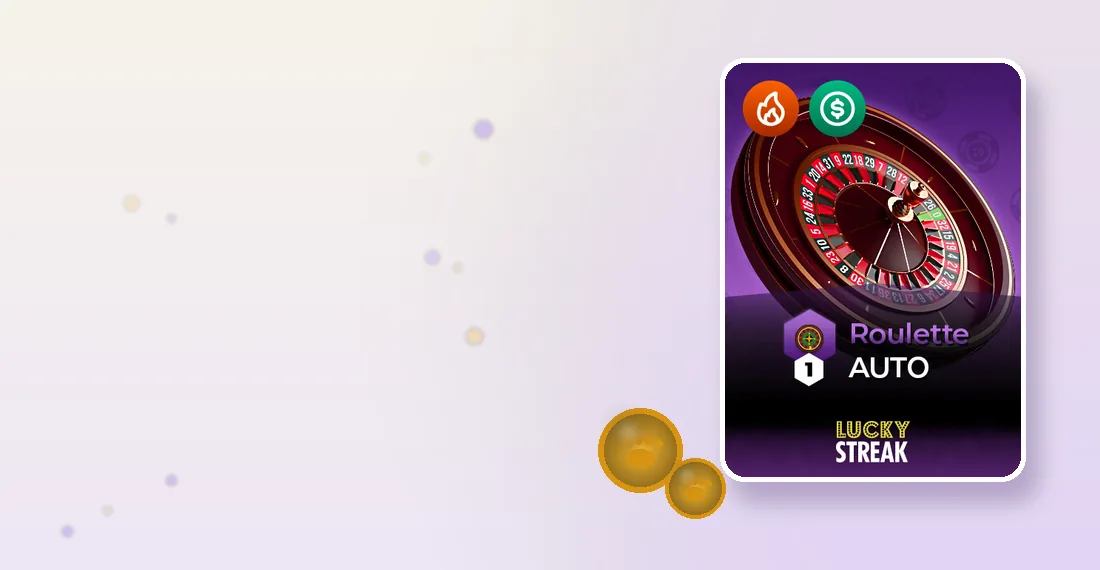 Live roulette tafel met gouden pootmunten